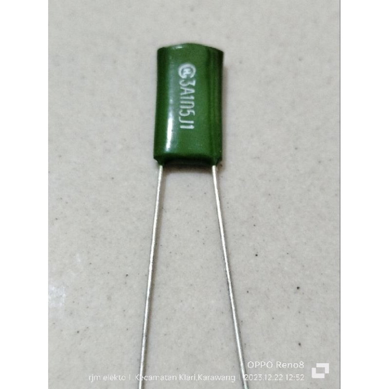 10pcs kapasitor Milar ukuran 1n5j  3A