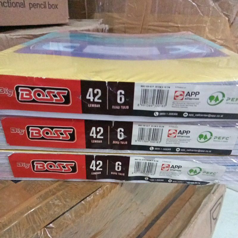 

buku tulis big boss 42 lembar 6 buku original / pack