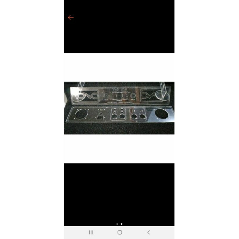 BOX POWER AMPLIFIER TRIPLEK VARIASI AKRILIK NA 05 ZIGZAG