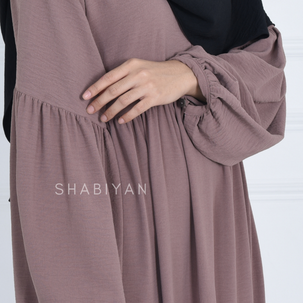 SHABIYAN 511 Gamis Wanita Crinkle Air Flow Terbaru | Lalisa-7
