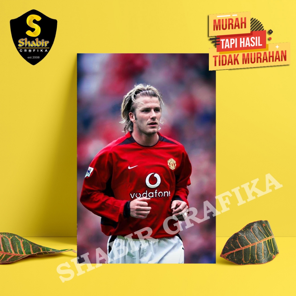 COD POSTER DINDING, HIASAN DINDING, POSTER SEPAKBOLA DAVID BECKHAM