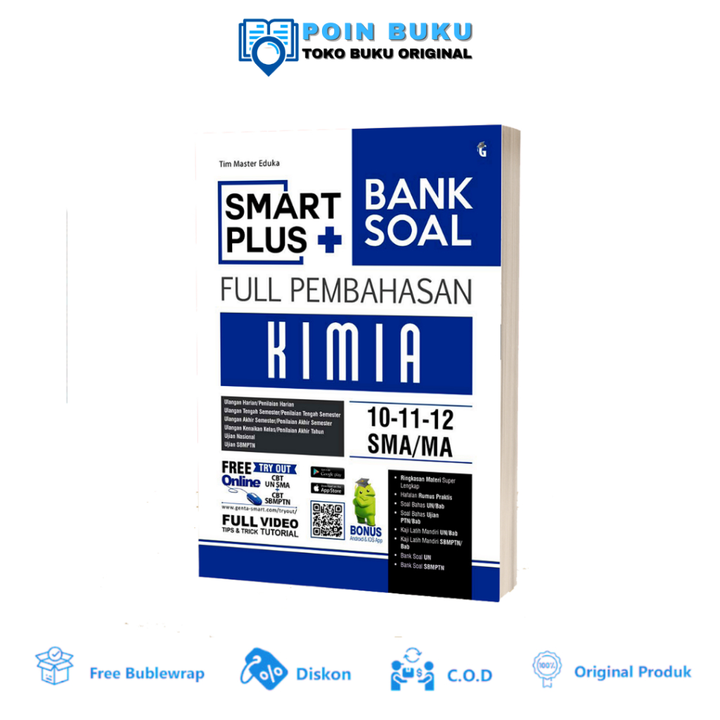 BUKU PELAJARAN SMA SMART PLUS BANK SOAL FULL PEMBAHASAN KIMIA SMA/MA KELAS 10,11,12