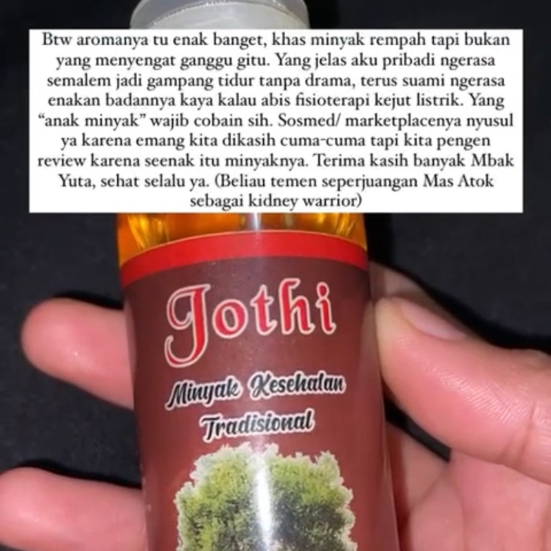 JOTHI Minyak Kesehatan Tradisional 100ml