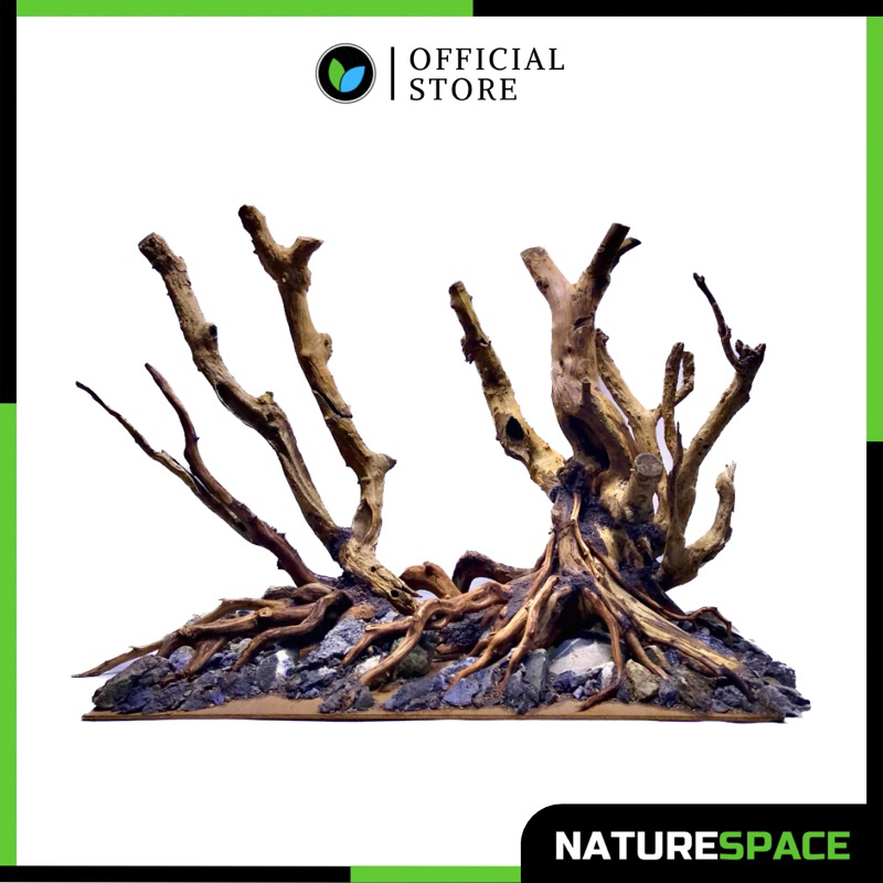 HARDSCAPE UNTUK DECORASI AQUASCAPE / AQUARIUM TERSEDIA UKURAN (60cm-80cm-100cm) SUDAH TERANGKAI DENG