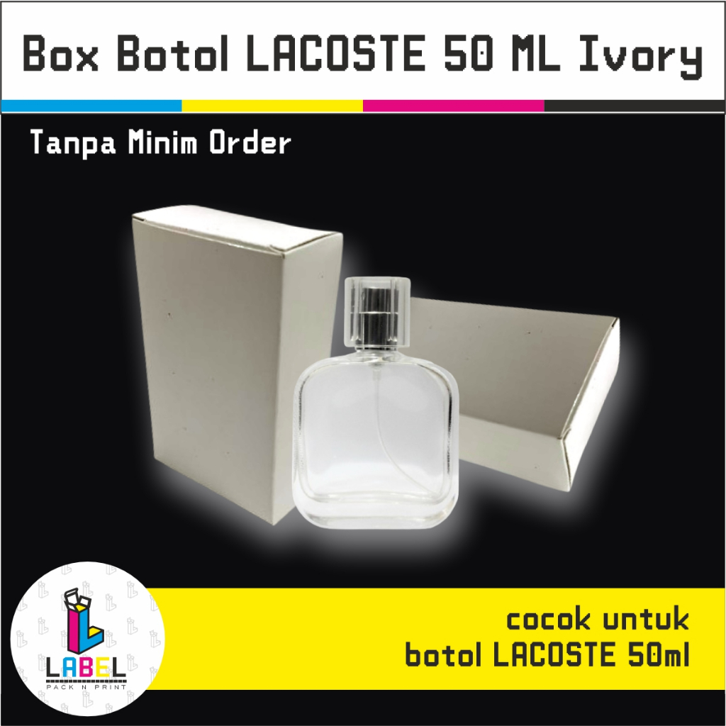 

Dus Kemasan / Box Parfum Botol Lacoste 50ml POLOS bahan ivory
