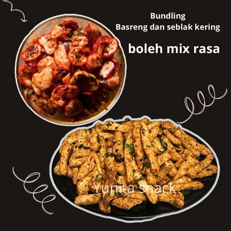 

Bundling SEBLAK Kering dan Basreng Daun jeruk Total 1 Kg