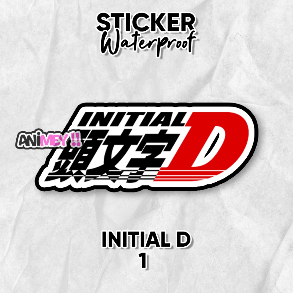 

Stiker Initial D logo / Sticker Anime Waterproof / Akina Speedstar