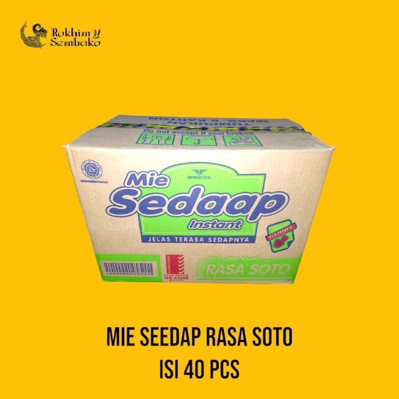 

MIE SEEDAP RASA SOTO 1 DUS ISI 40 PCS
