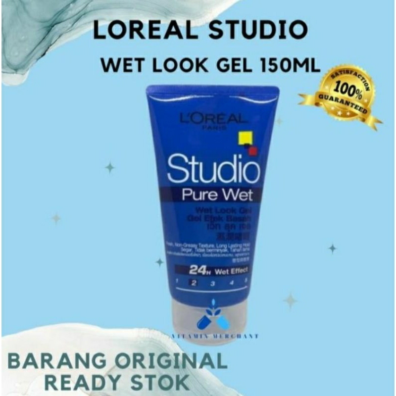 L'OREAL Studio Pure Wet Look Gel 150ml-Level2