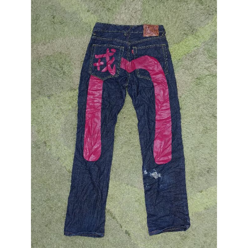 celana jeans evisu big logo