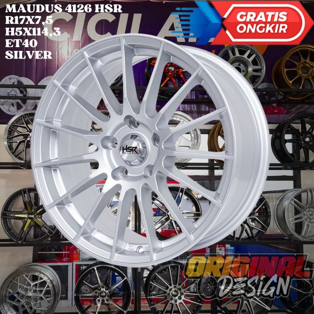 Velg Mobil Ring 17 HSR MAUDUS R17 UNTUK HRV , CIVIC , JUKE , XPANDER