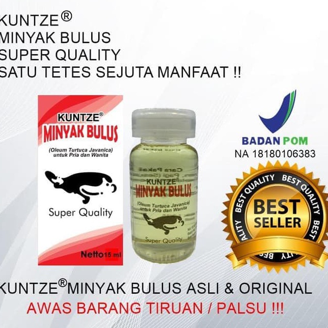 KUNTZE MINYAK BULUS ORIGINAL  MINYAK BULUS KUNTZE BPOM