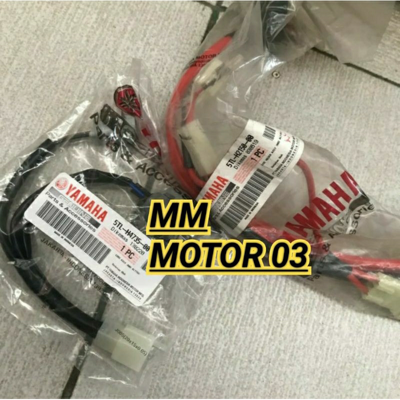 KABEL AKI + KABEL SIKRING SET MIO SPORTY SMILE YAMAHA ORIGINAL YGP