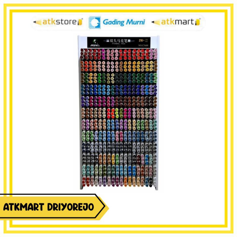 

MARIES PAINTING PEN MARKER (CHISEL + FINE TIP) 218 WARNA 7688