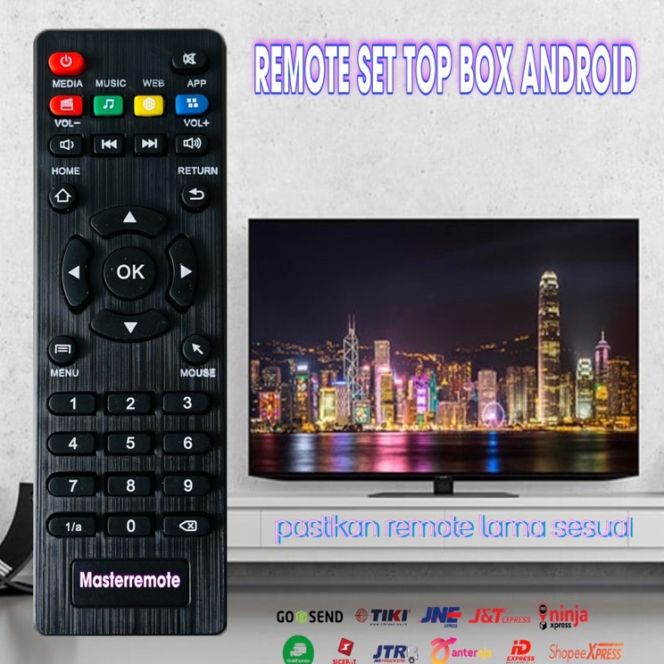 jI REMOT REMOTE ANDROID BOX MXQ PRO 4k 5G NEW