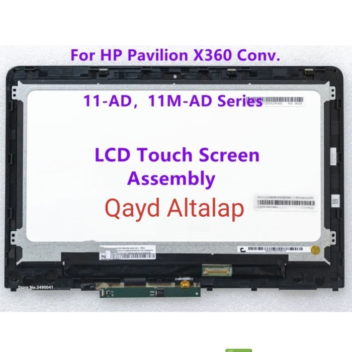 lcd led layar Hp Pavilion x360 11ad 11-ad107tu 11-ad019tu 11-ad031tu
