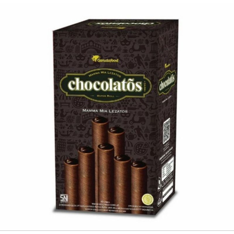 

Chocolatos Wafer Roll Dark Coklat 1 Box