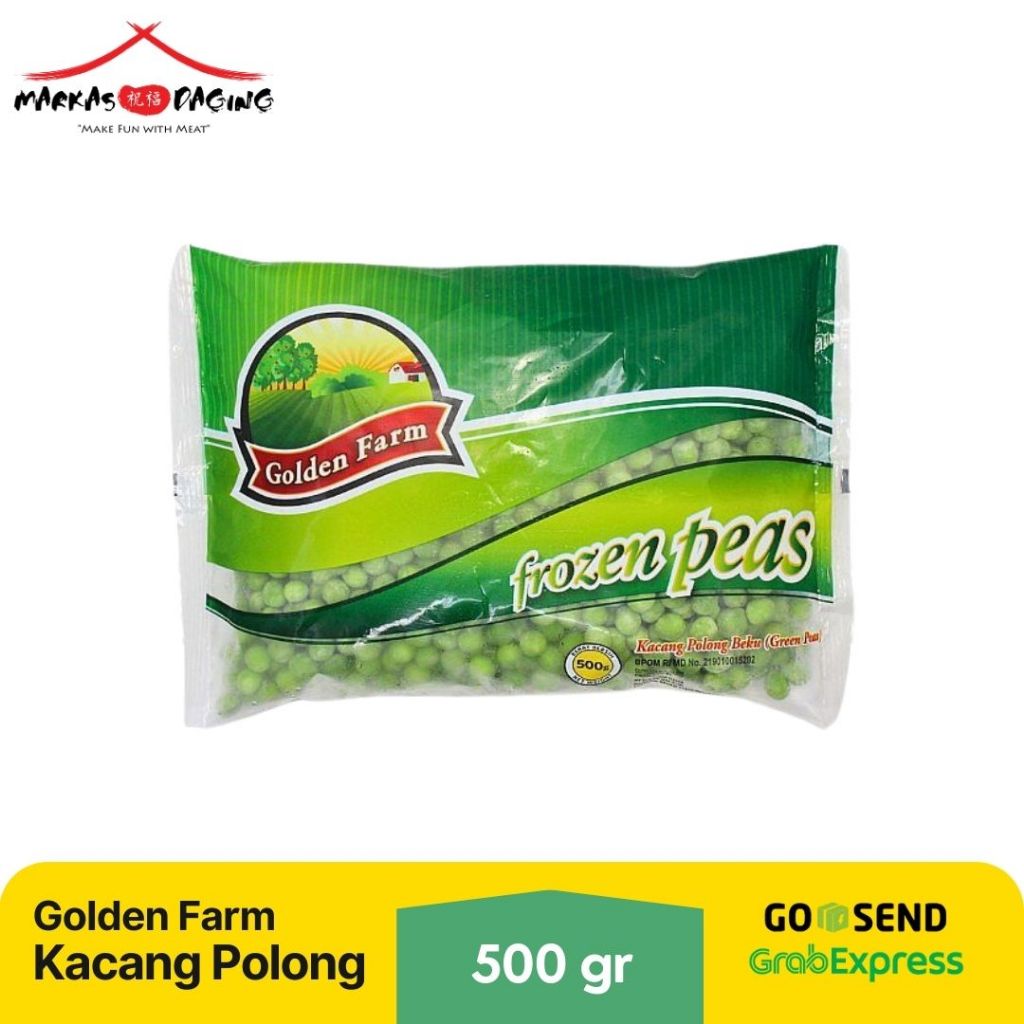 

Golden Farm Kacang Polong Frozen Green Peas 500 Gr Kacang Polong Beku