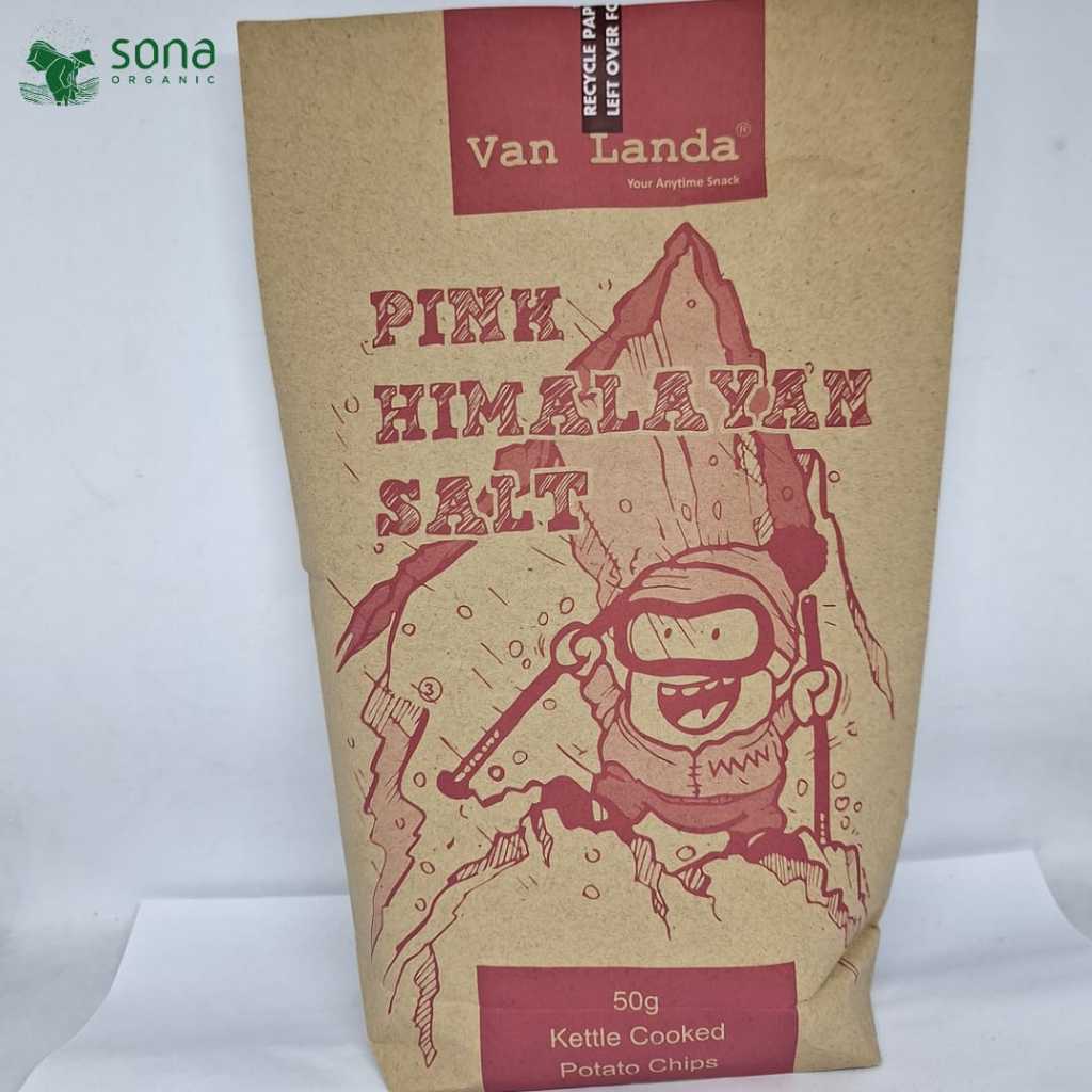 

Keripik kentang Pink Himalayan Salt 50gr - VAN LANDA - Potato Chips