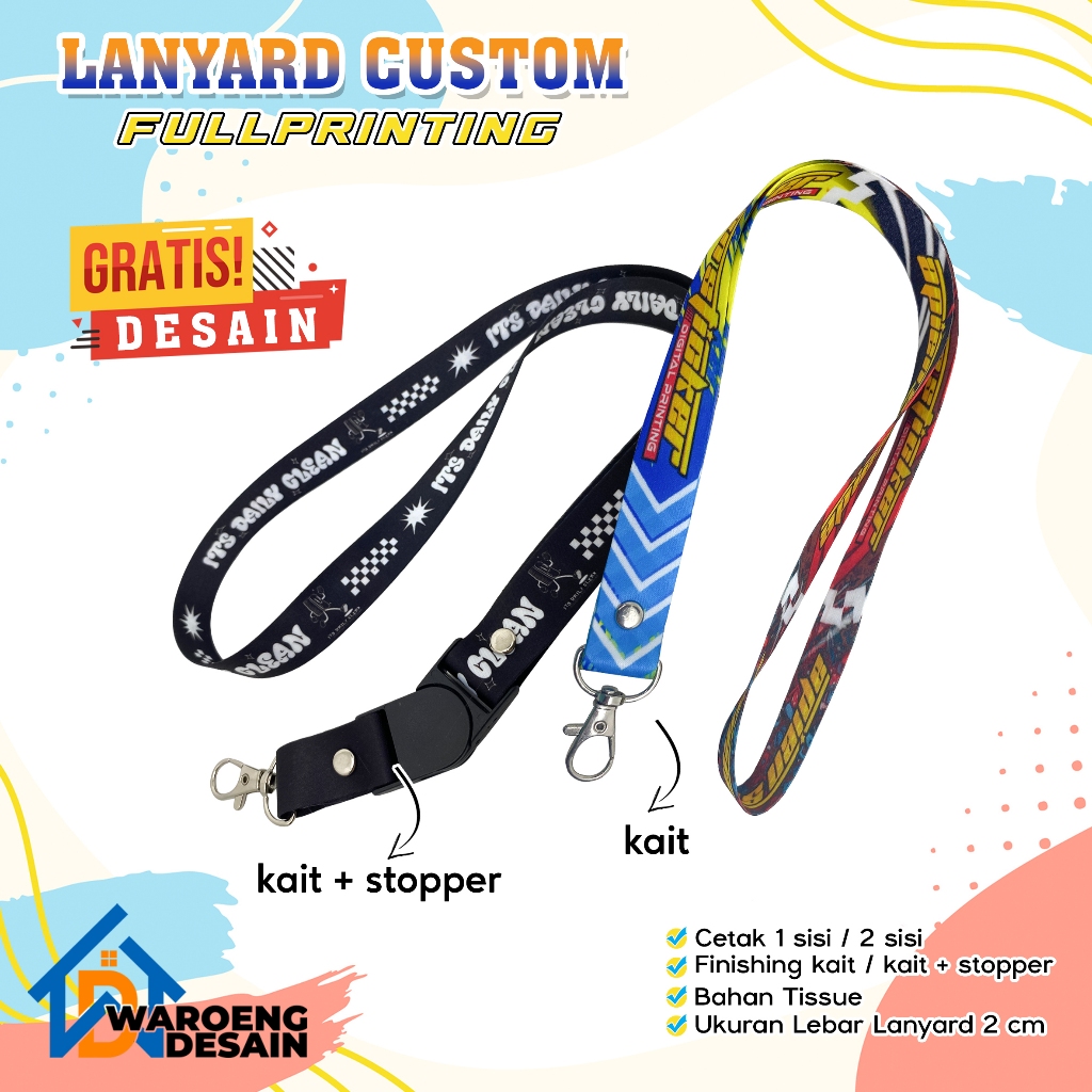 

Lanyard Custom FULL PRINTING