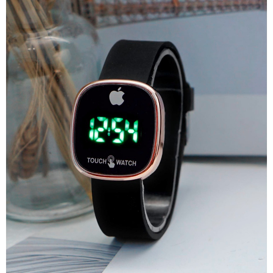 1331 - Jam Tangan LED Apple Digital Pria Wanita Rubber Electronic Fashion Couple Anak Remaja Premium