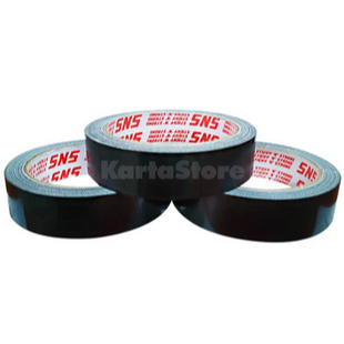 

ISOLASI KAIN HITAM / CLOTH TAPE 1 INCH (24MM) x 12 METER SNS