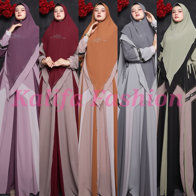 ZAHIRA SYARI SERIES ORI HK BY DERMAWAN / GAMIS SYARI POLOS MEWAH / GAMIS PESTA / DRESS MUSLIMAH / BA