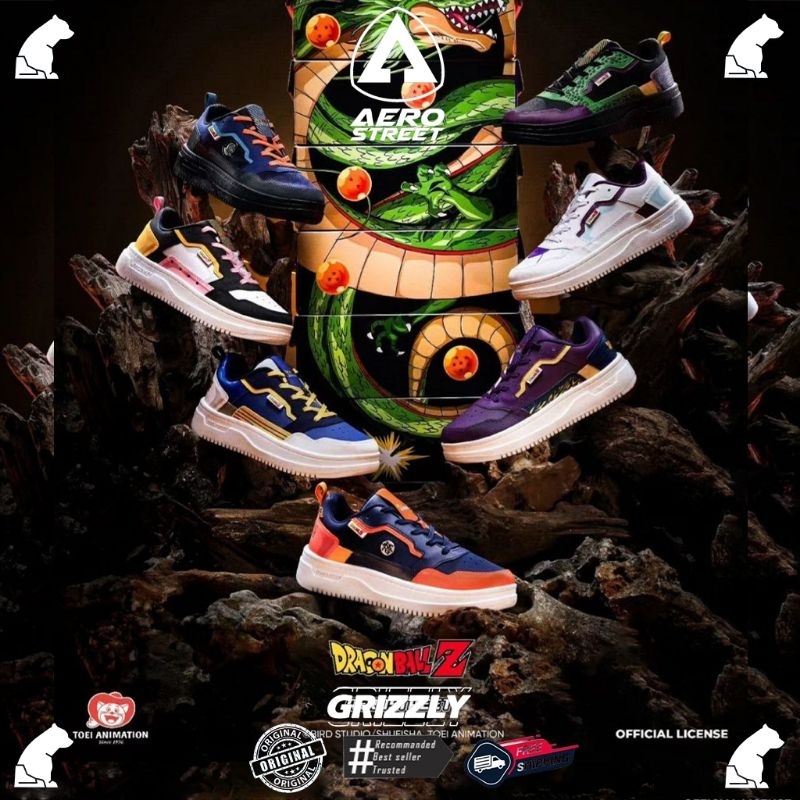 [ORIGINAL] Sepatu Aerostreet x Dragon Ball Z Goku/Frieza/Gohan/Vegeta/Trunks/Cell/Majin Buu | Aerost