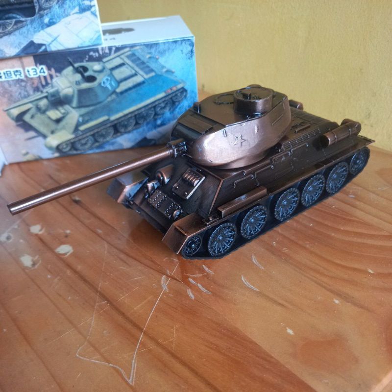 DIECAST MAINAN MINIATUR TANK TEMPUR TENTARA TNI MILITER PERANG WWII ARMY BAHAN BESI BAGUS