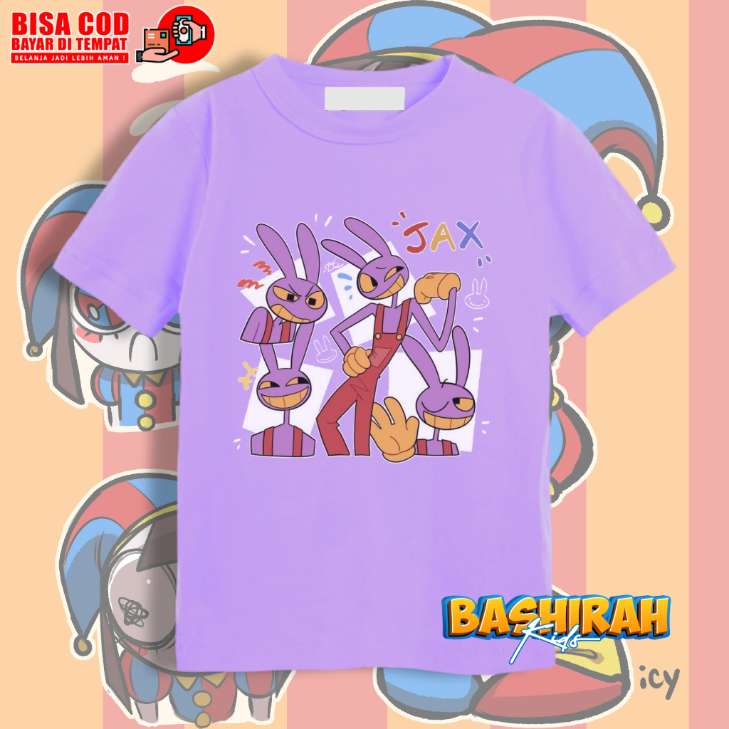 BAJU KAOS ANAK JAX DIGITAL CIRCUS KAOS ANAK THE AMAZING DIGITAL CIRCUS