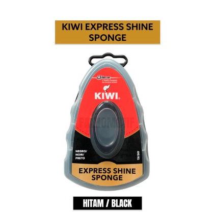Kiwi Express Shine Sponge Black / Semir Sepatu Express Hitam - 7ml