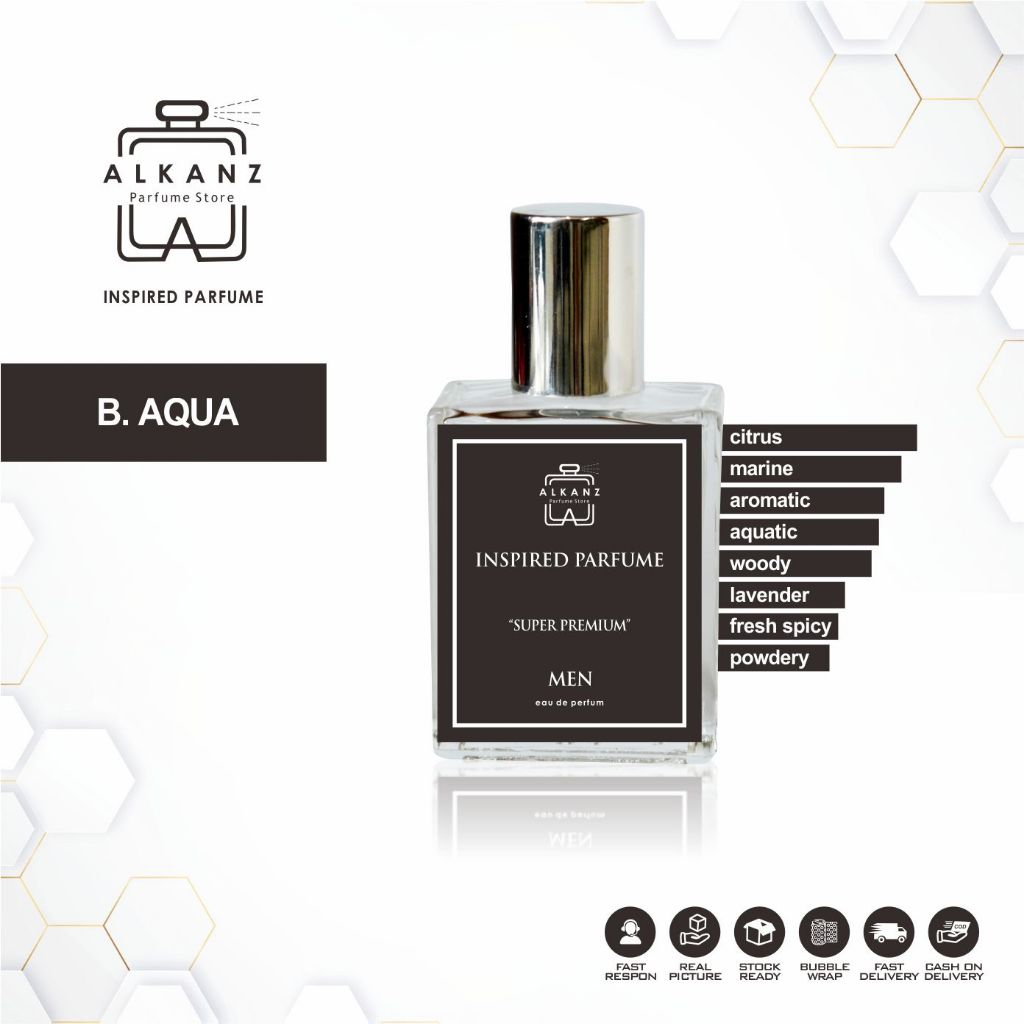 Inspired Parfum Bulgari Aqua Pour Homme Parfume Farfum Minyak Wangi Tahan Lama Pria Cowok Laki EDP
