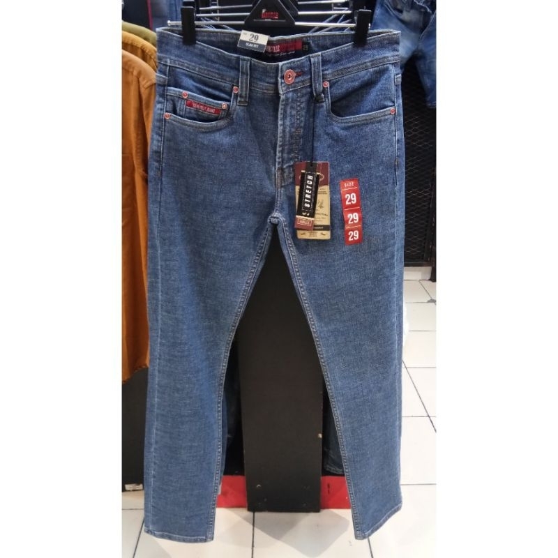 Celana jeans panjang pria Gabrielle jeans original mens BBRD116X062329 celana slim fit with 5 pocket