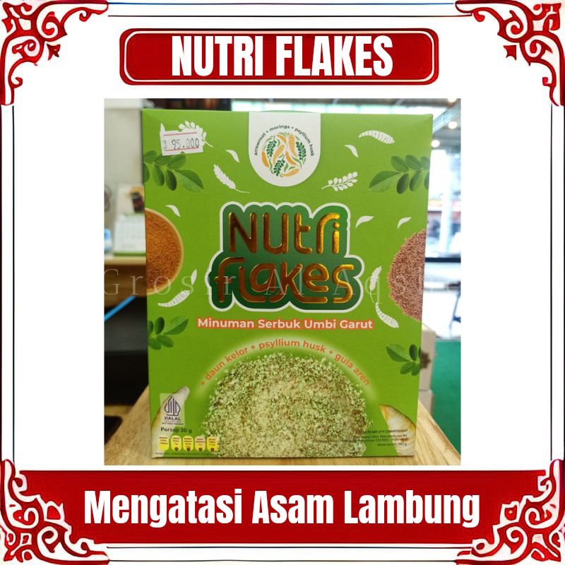 

NUTRIFLAKES 280 GR - SEREAL UMBI GARUT MENGATASI ASAM LAMBUNG, MAAG