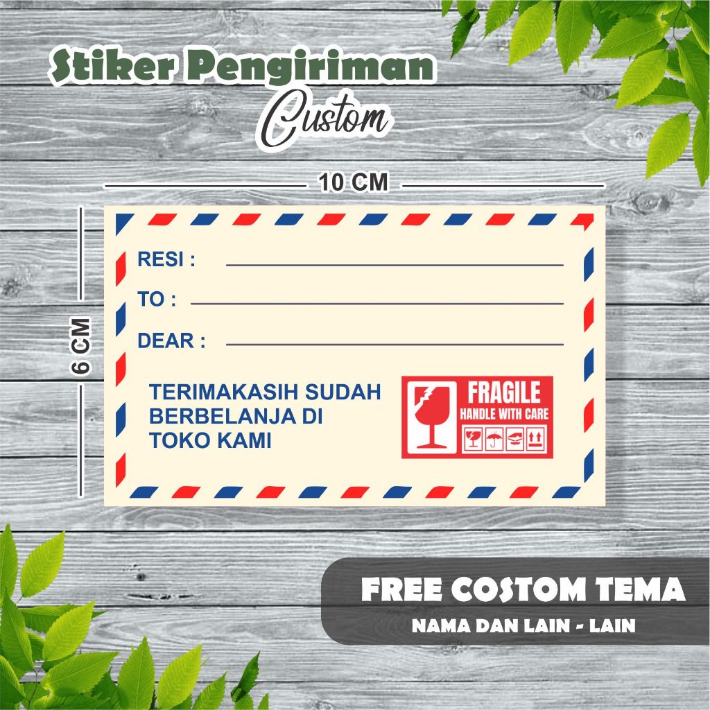 

LABEL PENGIRIMAN D TERMURAH!!! FREE CUSTOM TEMA SESUKA HATI (DESAIN SESUKA HATI)