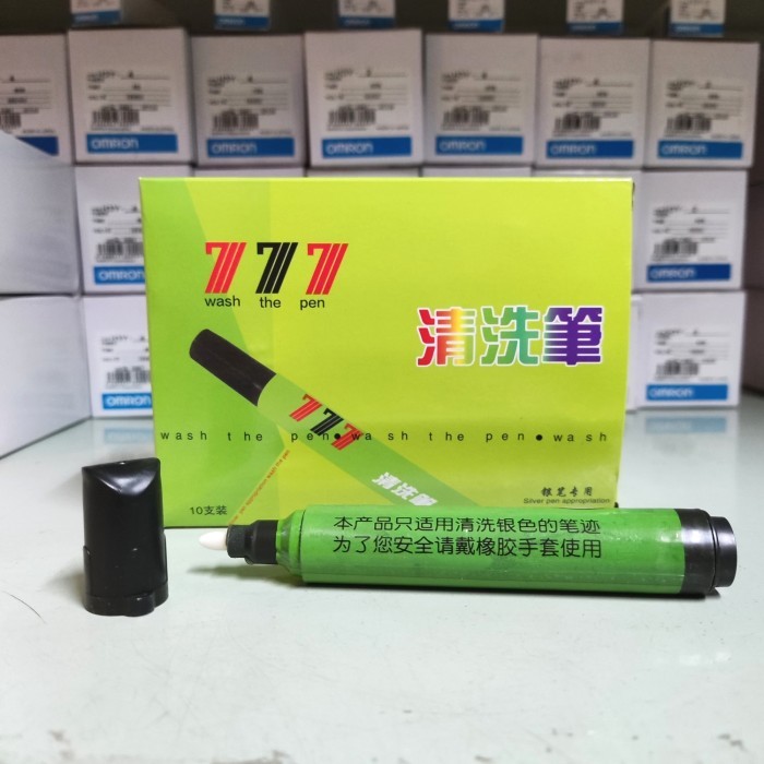 

PENGHAPUS SILVER 777 ORIGINAL PEN BOLPEN POLA CLEAR PEN MERK 771 77I PALSU