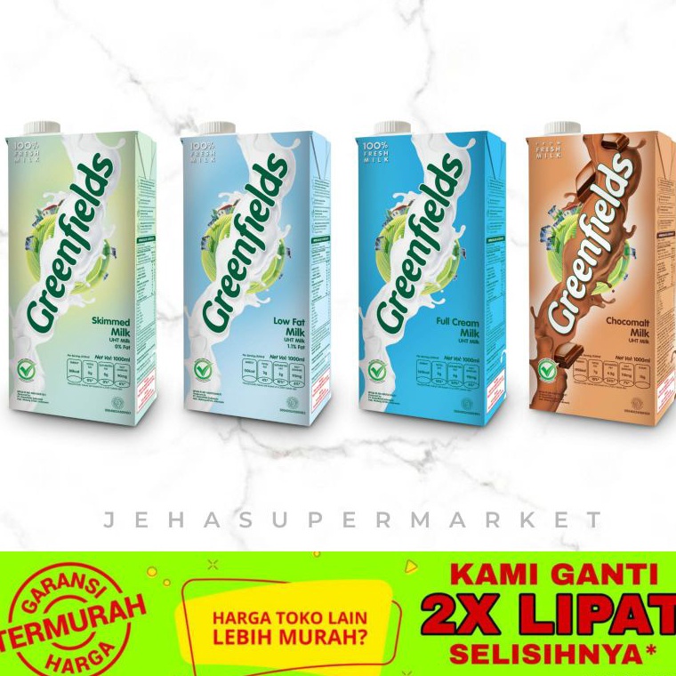 

H4rga Murah SUSU UHT Greenfields 1 Liter Harga Baru