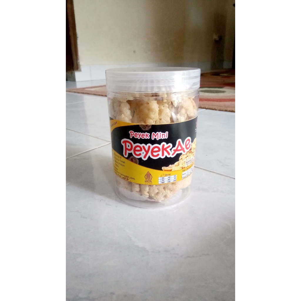 

Peyek Mini Peyek Koin PeyekAe Kacang/Udang Toples