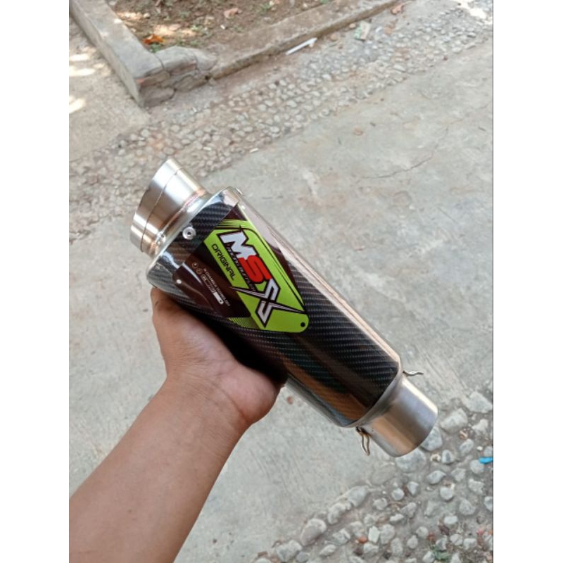 slincer knalpot msx racing original karbon costum proliner