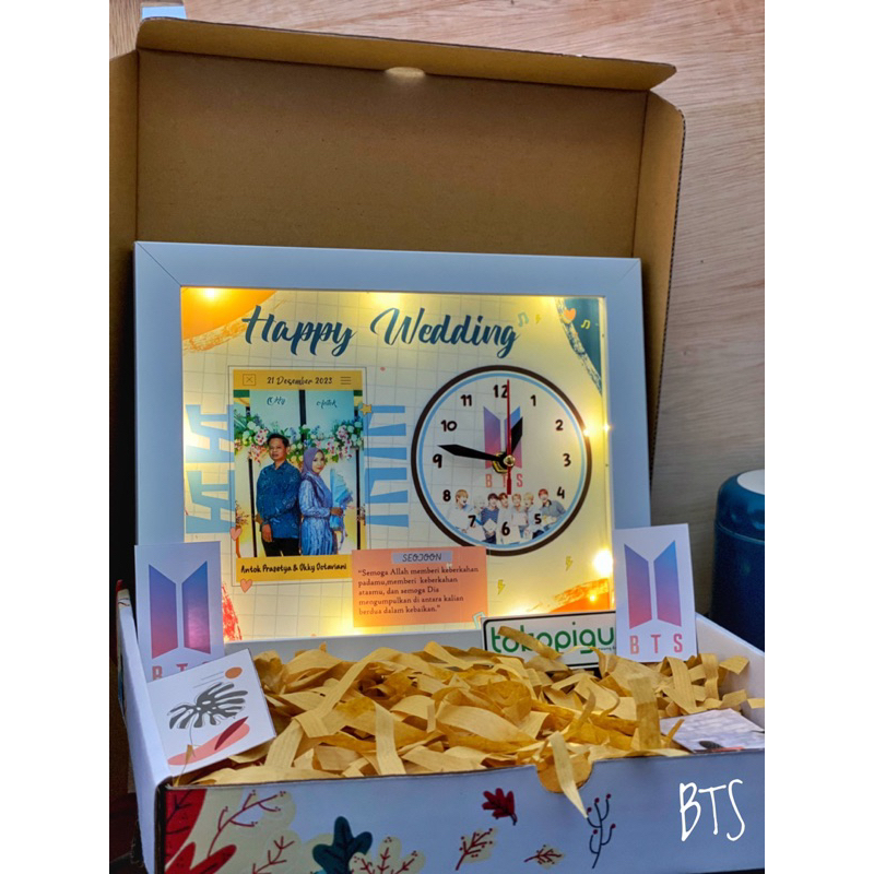 TERMURAH  Kado Unik 3D Bayi Ultah Nikah Wisuda | Jam dinding Custom 3D