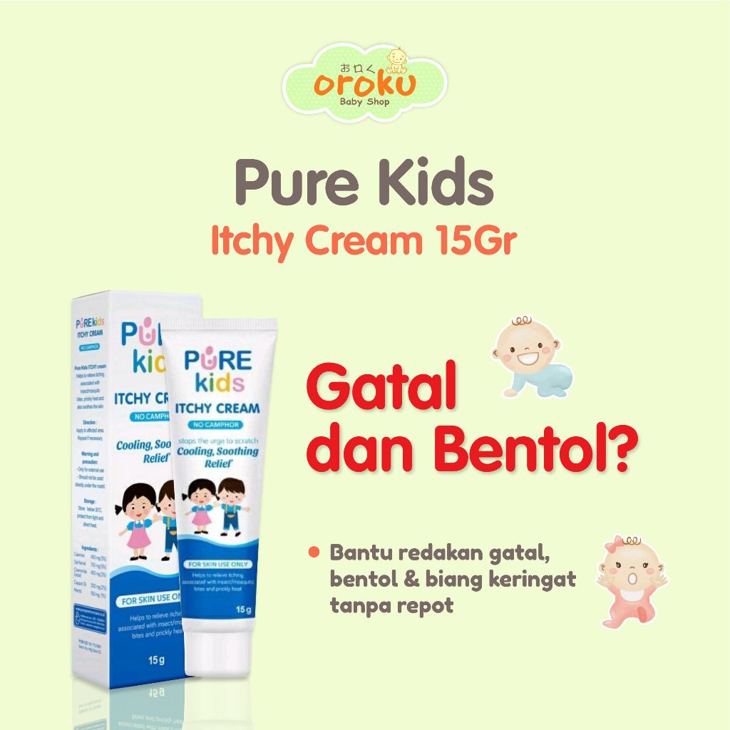 PURE KIDS ITCHY CREAM 15GR / CREAM BAYI
