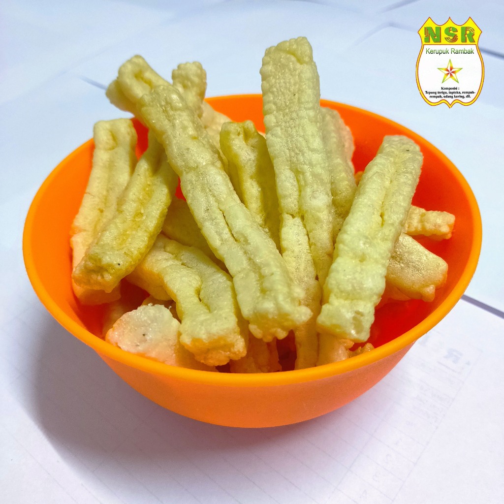 

Kerupuk Stik NSR / Stick / Pangsit / Rambak 70gr / 250gr / 500gr