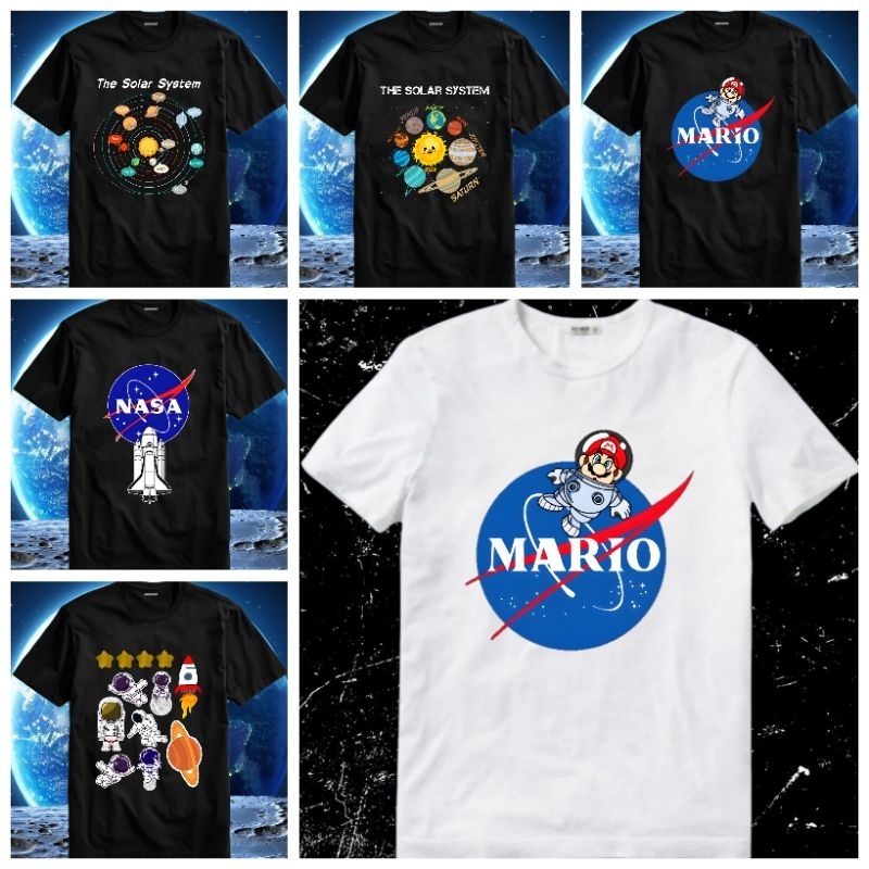 Baju Kaos Tshirt T Shirt Pria Laki Cowok Cewek Perempuan Unisex Anak The Solar System Sistem Tata Su