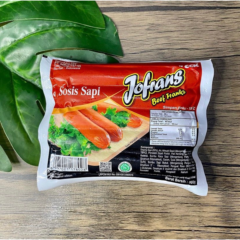 

Jofrans Sosis Sapi 300gr