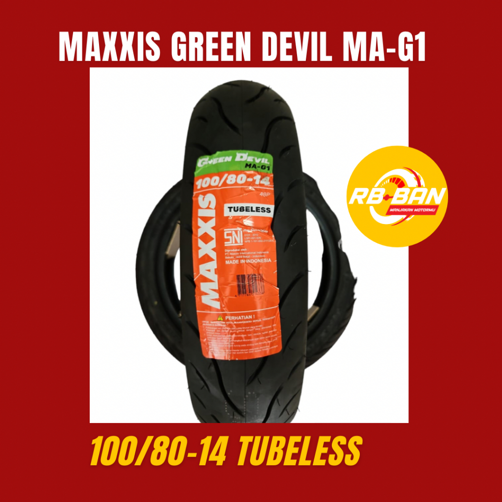 BAN MAXXIS 100/80-14 GREEN DEVIL
