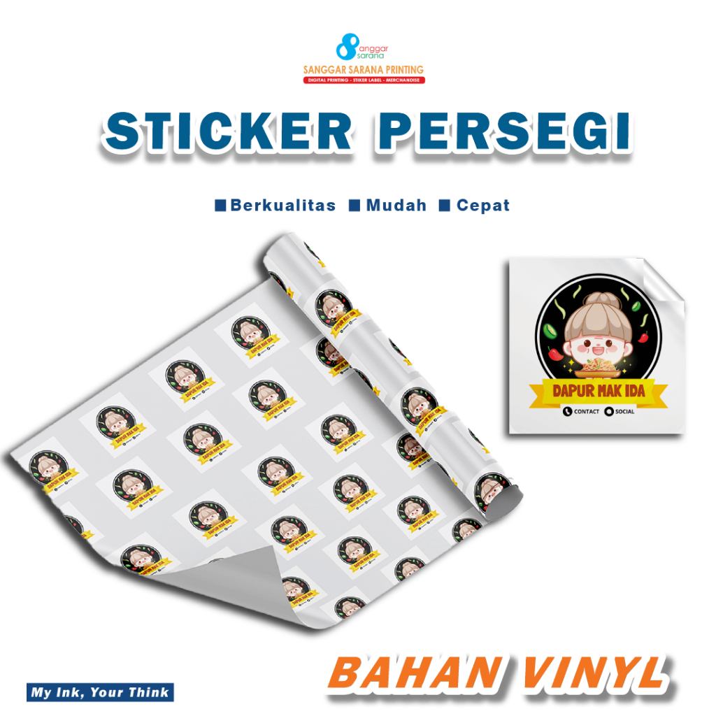 

Stiker Vinyl Label Kemasan Custom Stiker Kotak - FREE TEMPLATE TAHAN AIR