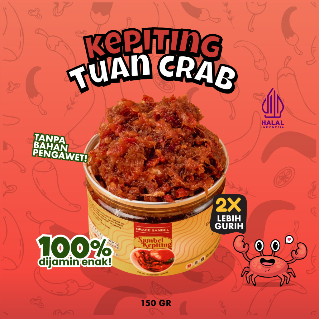 

Grace Sambel - Sambal Kepiting Tuan Crap 150 gr