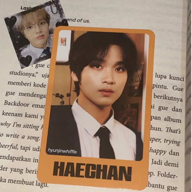 haechan trading card konsep oren