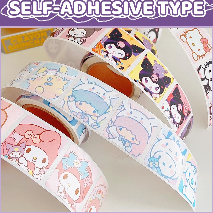 

Super Sale COD 5PcsSet Sanrio Sealing Sticker Lucu Kuromi Cinnamoroll Label Kaset Hadiah Kotak Dekorasi DIY Stiker Tape Perekat Desain Kuromi Cinnamon Untuk Dekorasi Jurnalyy