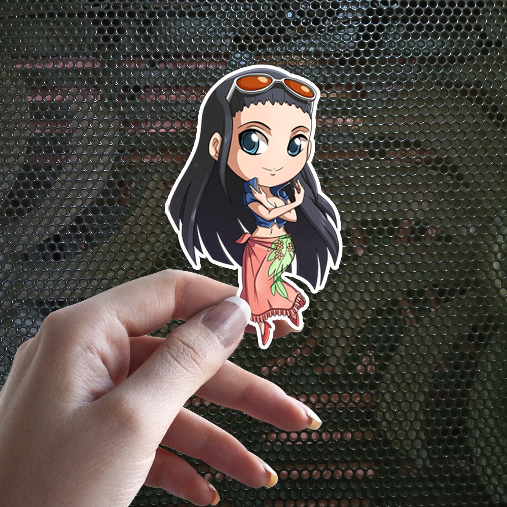 

Sticker Decal Vinyl Tahan Air Anime Nico Robin Chibi